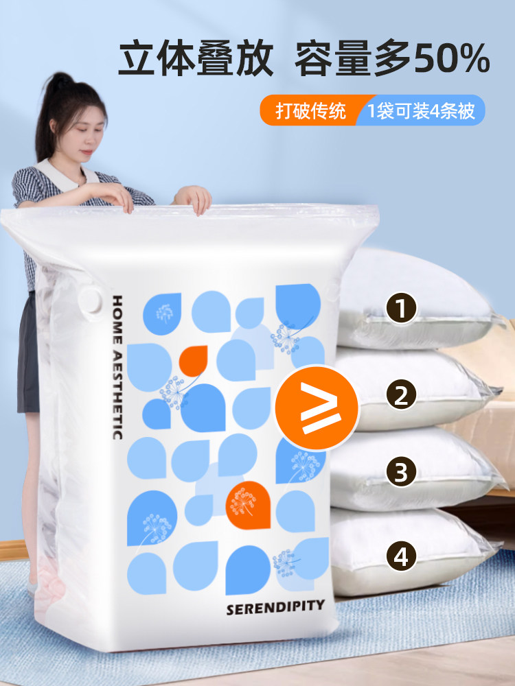 Storage Doctor Vacuum Compression Bags for Storing Quilts, Clothes, and down Jackets in Suitcases