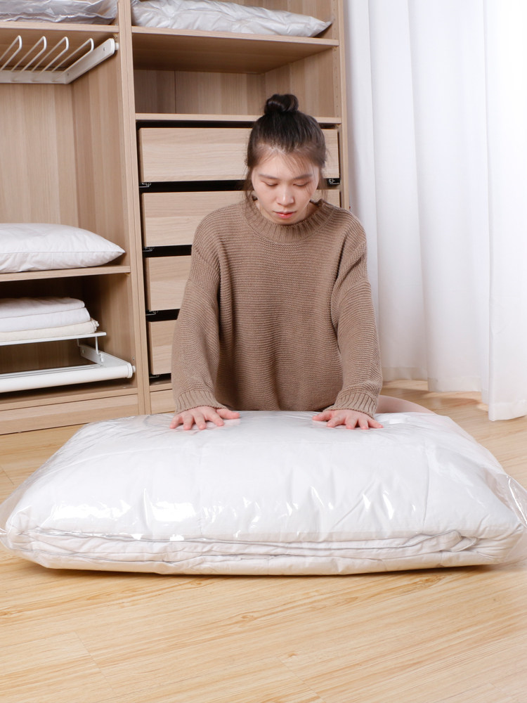 Storage Doctor Vacuum Compression Bags for Quilts, Clothing, down Jackets, Duvets, Luggage, Transparent Vacuum Bags