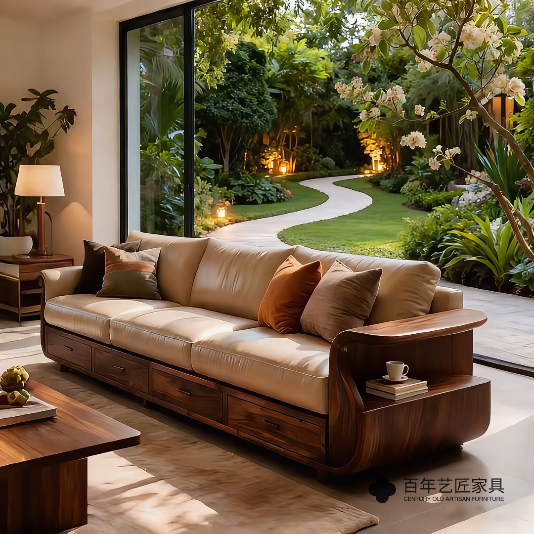 品味宋韵精髓：榫卯工艺打造的小户型红木沙发