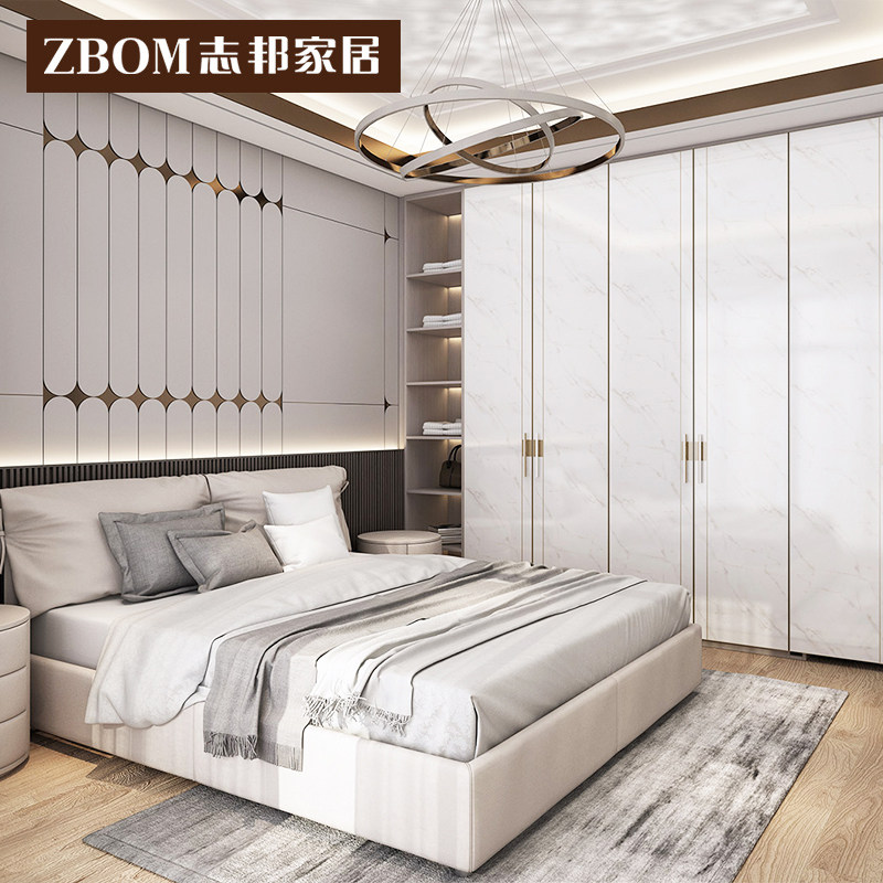 Zhibang Living-room Home Furniture Overall Ramen Cloakroom Shoes Cabinet Bedroom Minima Modern Wardrobe Integrated Full House Custom