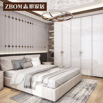 Zhibang living room furniture whole sliding door cloakroom shoe cabinet bedroom simple modern wardrobe integrated whole house customization