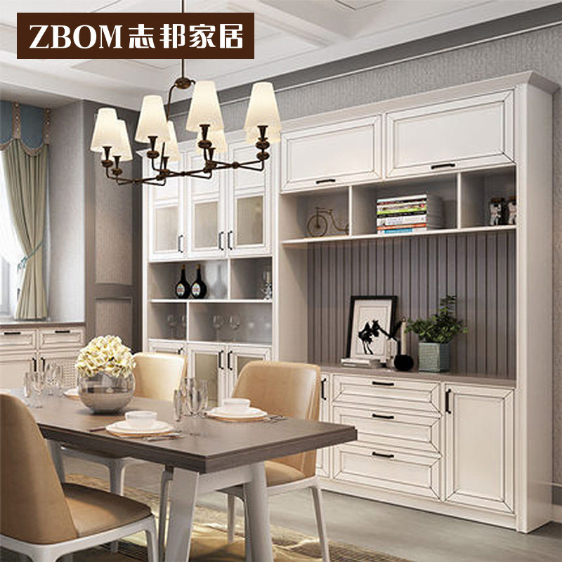 Zhibang home custom cabinet custom dining room cabinet into the cabinet modern European simple Nordic town