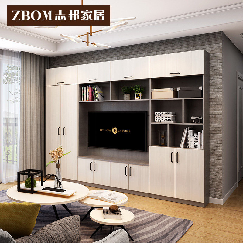 Zhibang Whole House custom bedroom push - and - pull cabinet door modern overall simple custom wardrobe extraordinary whole house