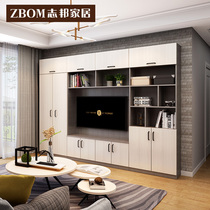 Zhibang whole house custom bedroom sliding cabinet door modern whole simple custom wardrobe extraordinary Whole House