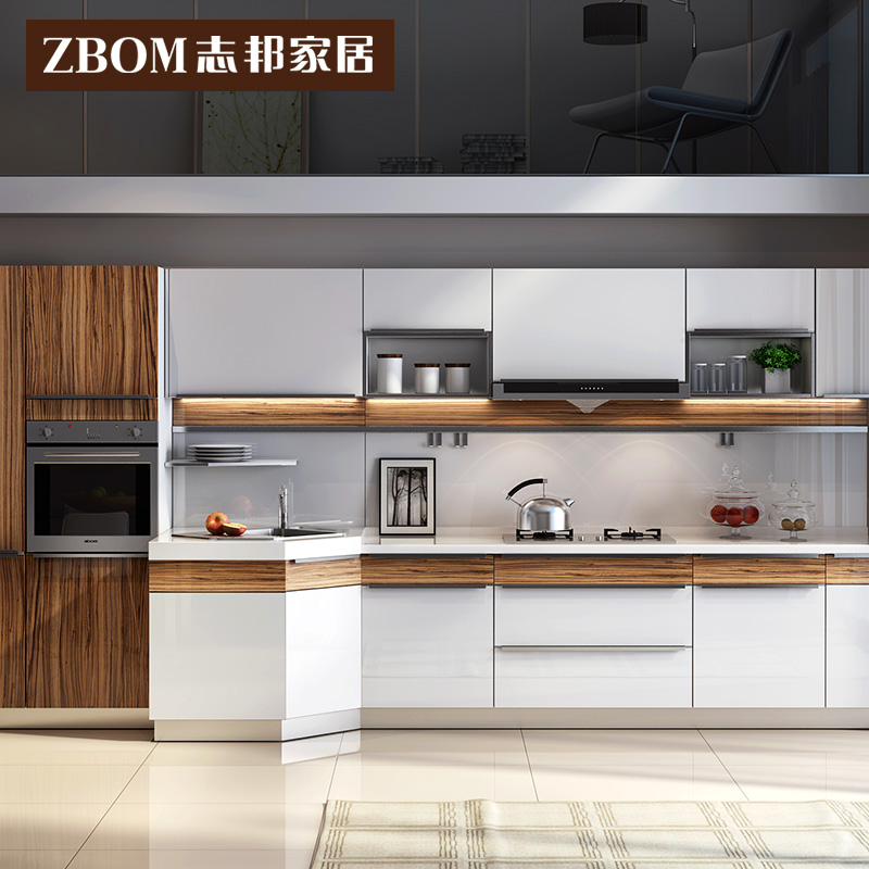 Zhibang kitchen cabinet overall cabinet kitchen cabinet quartz stone countertop cabinet custom-made overall custom cabinet Altyn