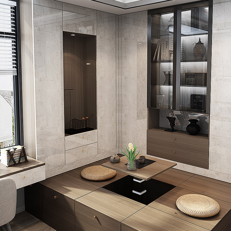 Zhibang whole house custom living room overall bedroom custom bed custom dining cabinet modern one simple mushang