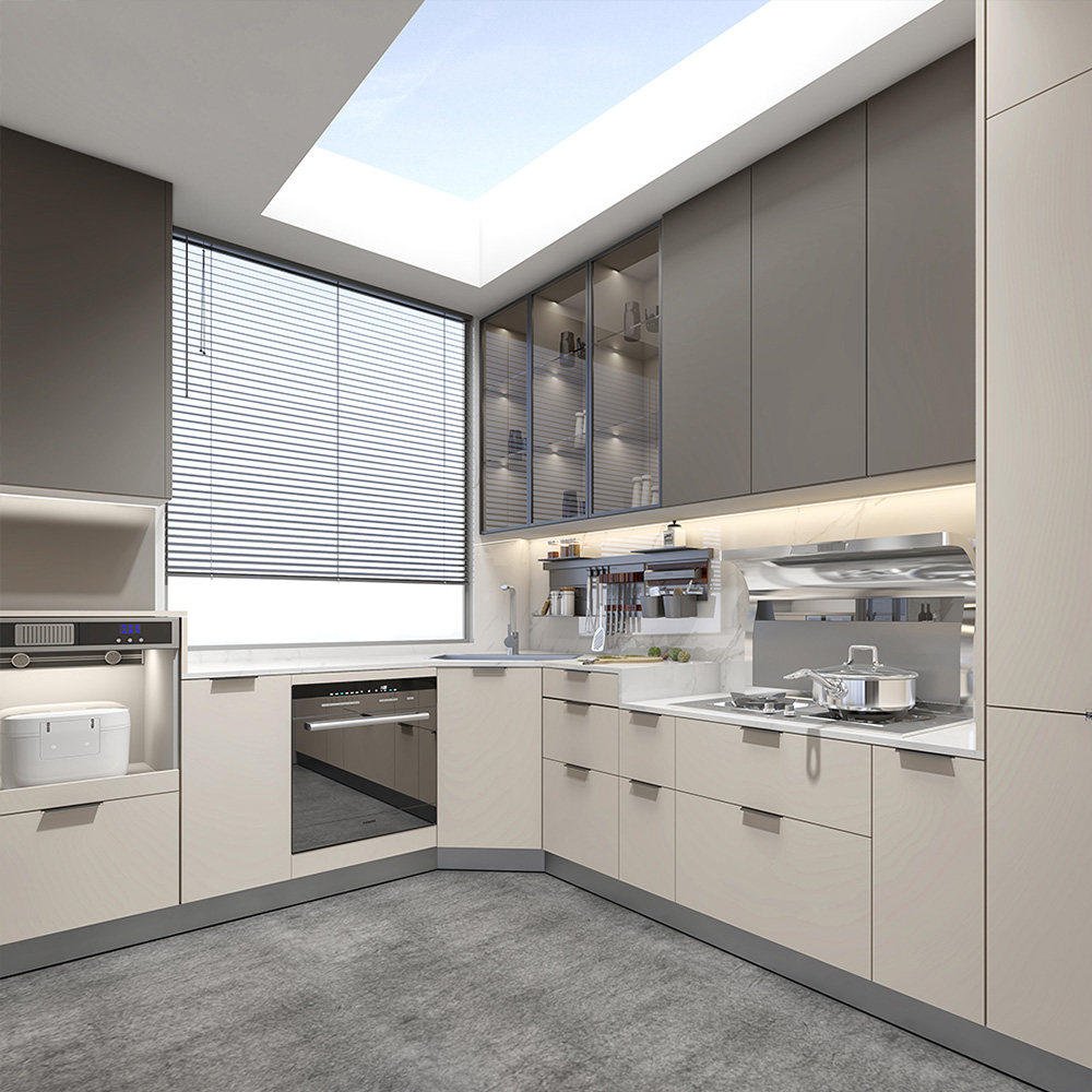 Zhibang Overall Cupboard West Kitchen Mid Island Home Kitchen Wardrobe Custom Overall Cupboard Alpine II