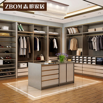 Chibangfalan Phillips customized overall wardrobe wardrobe room customized Nordic wardrobe open combination house customization