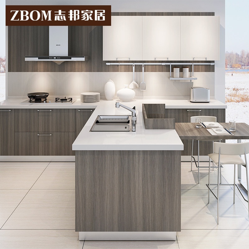 Zhibang overall cabinet overall open kitchen integral cupboard customised quartz stone countertops?The car-integrated hearth cabinets are set to be made
