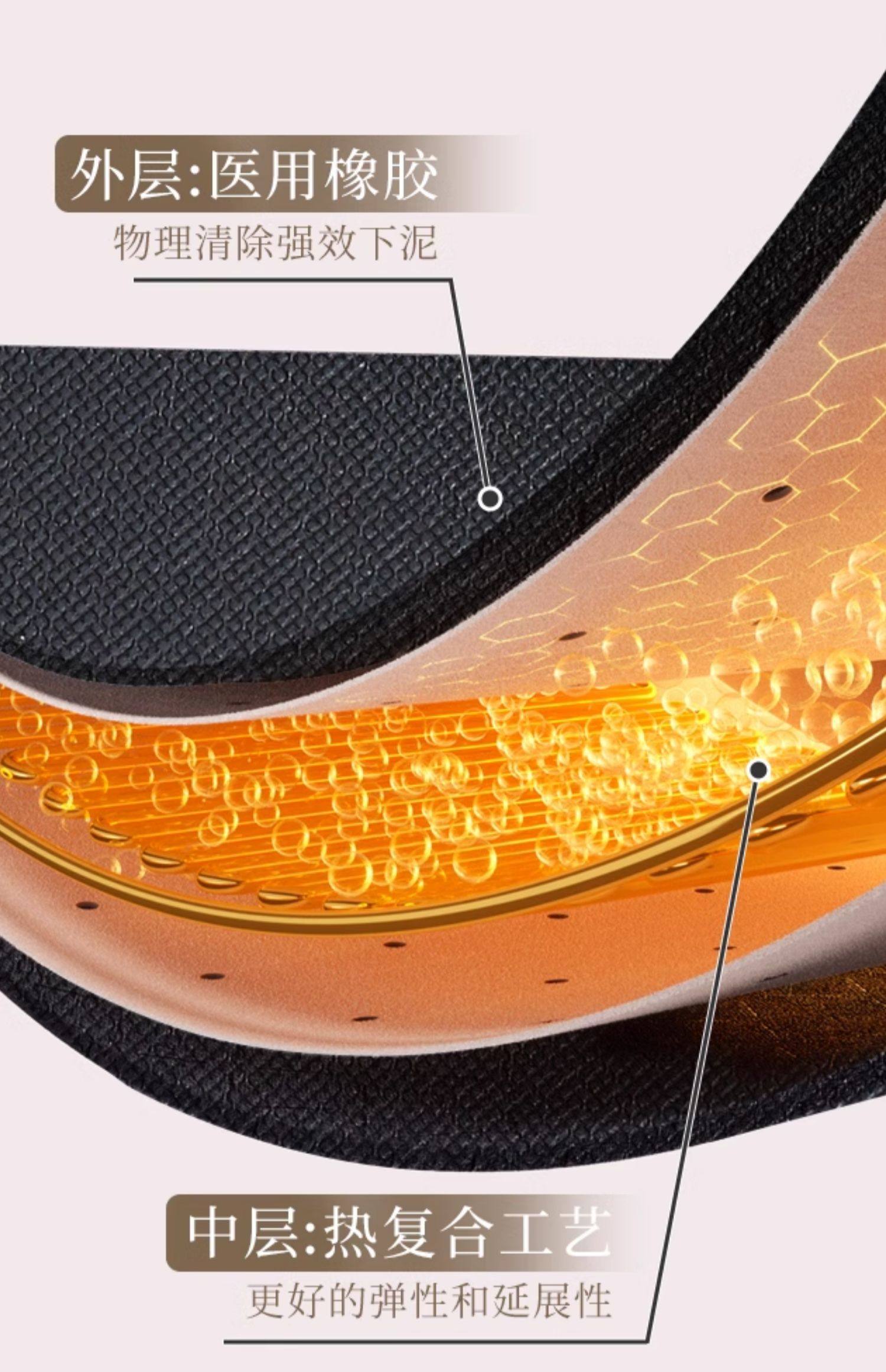 索朗 【單依純、宋祖兒同款搓澡神器 】無痛輕鬆搓泥 全身可用 東北澡堂同款 圓餅搓背搓澡巾 不傷皮膚 #黑色1個