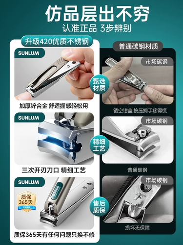 Маникюрные кусачки для ногтей, оригинальный импортный комплект для домашнего использования, Германия