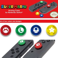 Mũ lưỡi trai Nintendo Switch NS Mario xử lý nắp rocker Nút chuyển đổi nắp Phụ kiện silicon - Cần điều khiển tay cầm chơi game bluetooth