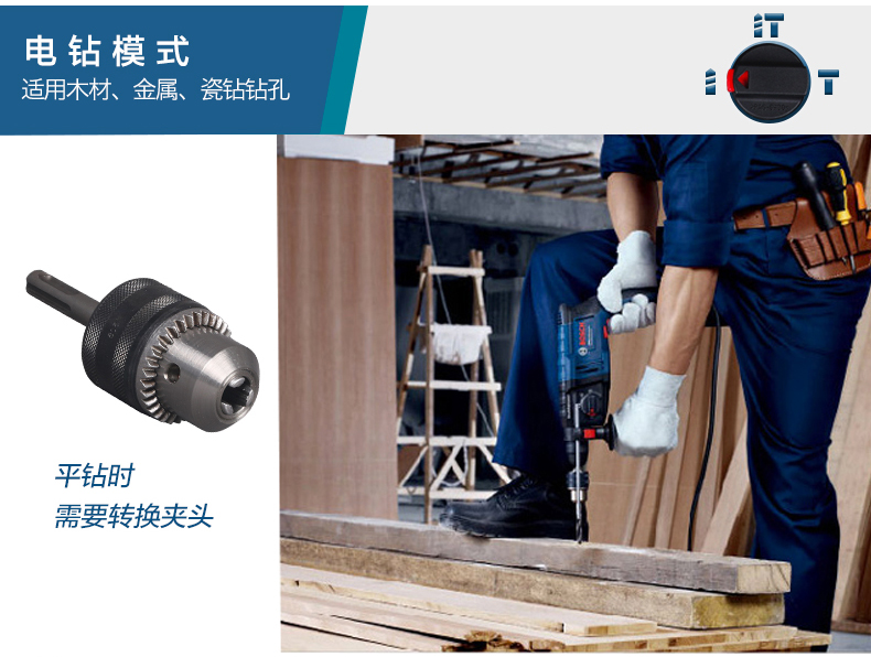 Máy khoan búa điện Bosch GBH2000DRE / RE của nhà máy khoan điện đa năng - Dụng cụ điện