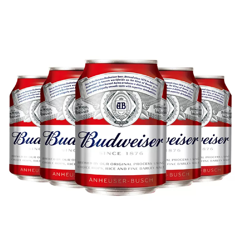 【6月到期】Budweiser/百威啤酒迷你255ml*24罐装啤酒整箱包邮