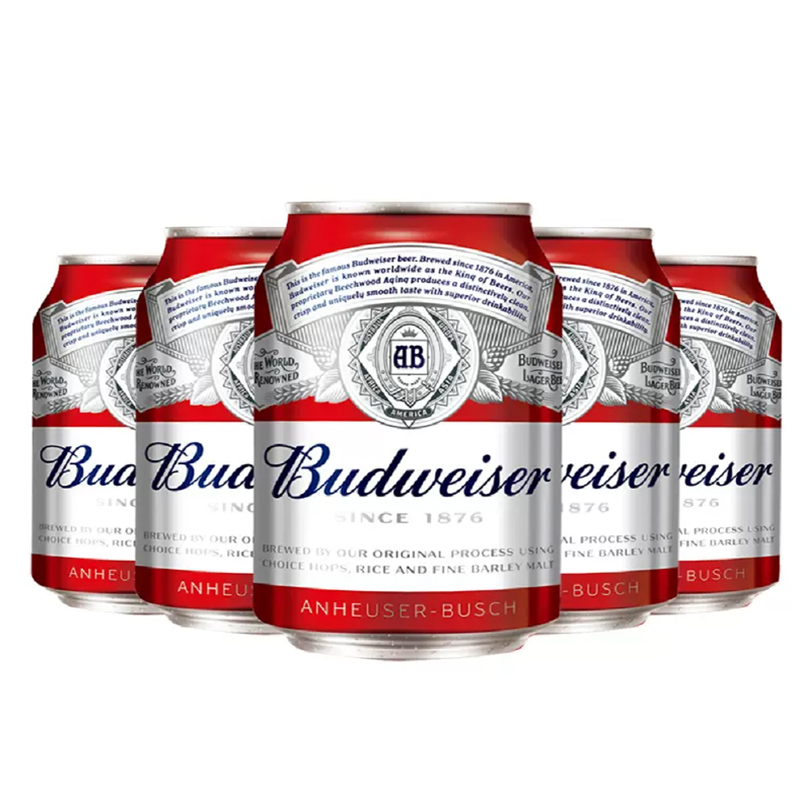 【7月到期】Budweiser/百威啤酒迷你啤酒255ml*24小罐装家庭聚会