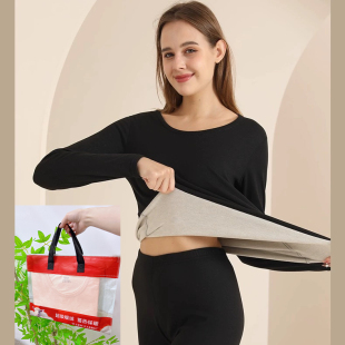 送礼袋！雅鹿.情侣款保暖内衣套装