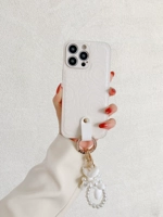 Узор из кожи белой камелии [Жемчужно-белый кулон в виде щенка]