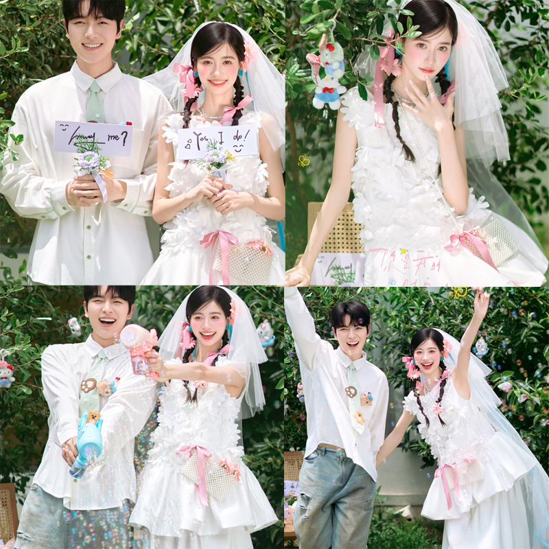 Forest-Style Fresh Outdoor Wedding Photo Props T-Shaped Purple Flower Letter Board Pink Bow Pearl Bag Blue-Edged Veil Forest-Style Fresh Outdoor Wedding Photo Props T-Shaped Purple Flower Letter Board Pink Bow Pearl Bag Blue-Edged Veil