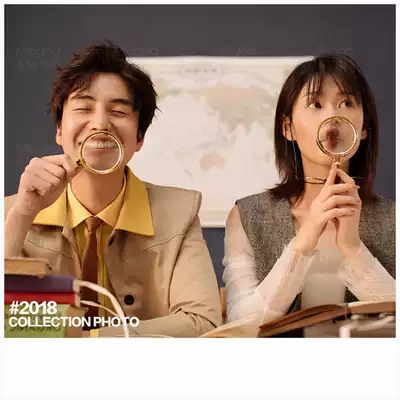 Photography props magnifying glass wedding photo photo props creative beauty Ji Photo high-end props shooting props