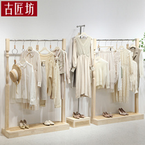 Clothing display floor the bending womens clothing store clothes display props clothing rack Wall clothes rack