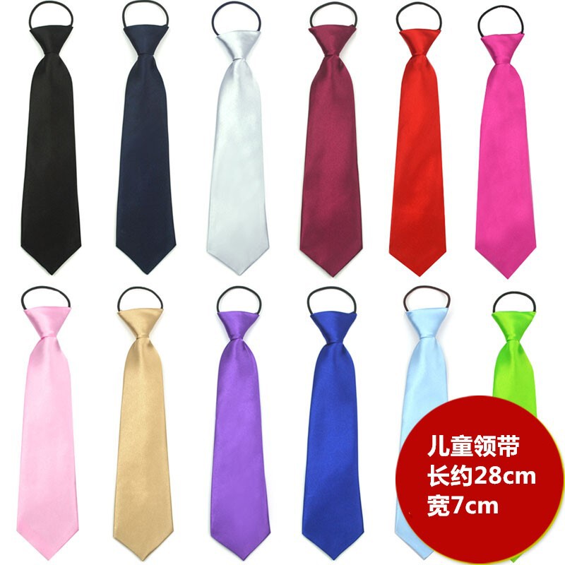 Children's Team Performance Convenient Tie Korean Style Solid Color Baby Casual Elastic Band Manufacturer Lazy Tie Children's Team Performance Convenient Tie Korean Style Solid Color Baby Casual Elastic Band Manufacturer Lazy Tie