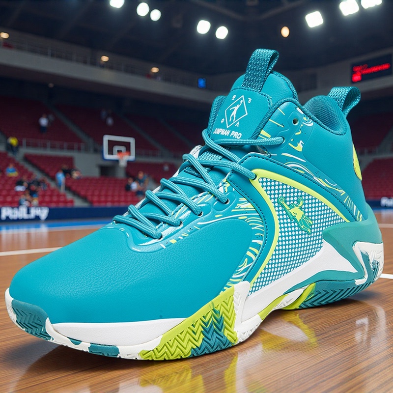 Jordan Gran Practical Basketball Shoes for Men, Spring and Autumn High-Top Shock-Absorbing Youth Sports Shoes, Breathable Running Shoes for Students