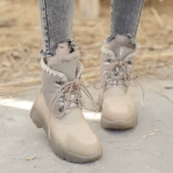 2024 Зимние новые открытые северо -восточные снежные сапоги Сочетание меха, анти -слабые, водонепроницаемые, утолщенные, теплые и теплые
