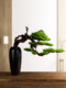 Artificial Plant Bonsai Gourd Vase Welcoming Pine Fake Tree New Chinese Style Living Room Decoration Entrance Hallway Floor Decoration