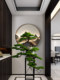 Living Room Solid Wood Artificial Welcoming Pine, Living Room Green Plant Black Pine Bonsai, Chinese Restaurant Five-Needle Pine Plant, Arborvitae Ornament