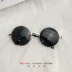Gương tròn retro của Hoàng tử Gương đẹp bên kính râm nam tròn mặt đỏ với cùng một đoạn kính râm màu nâu gương nữ trẻ em mắt kính chống ánh sáng xanh Kính râm