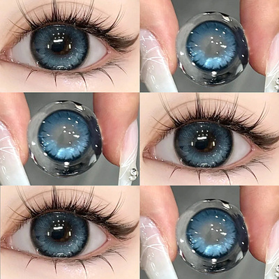 taobao agent Flammy blue beauty pupil half a year of throwing size diameter contact lenses, annual throwing bleeding female genuine official website