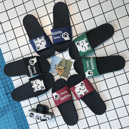 Tide, летние слайдеры, тапочки, сетчатая модная нескользящая обувь на платформе для влюбленных, 2020, популярно в интернете