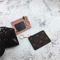 Personality Card Clip Woman short 2022 thin 2022 new retro European and American zipper Zero money bag coin key bag small card bag
