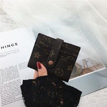 Card Bag Womens New Retro Ultrathin Credential Sleeve Folding Soft Leather Clip Mini minimalist multi-position small card holder