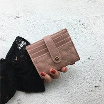 Card Bag Womens Ultra Slim New Document Card Sleeve Minimalist Multi-Card Clips Male Korean Version Folding Couple Cardbags