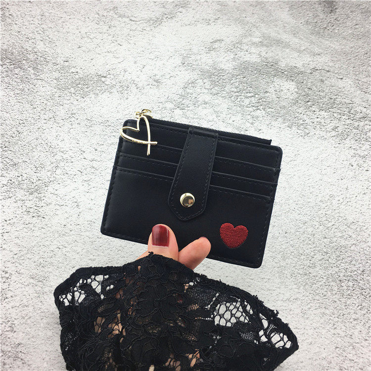 ins girl card bag women's ultra-thin driver's license card holder Korean version of the small coin purse simple multi-card card holder