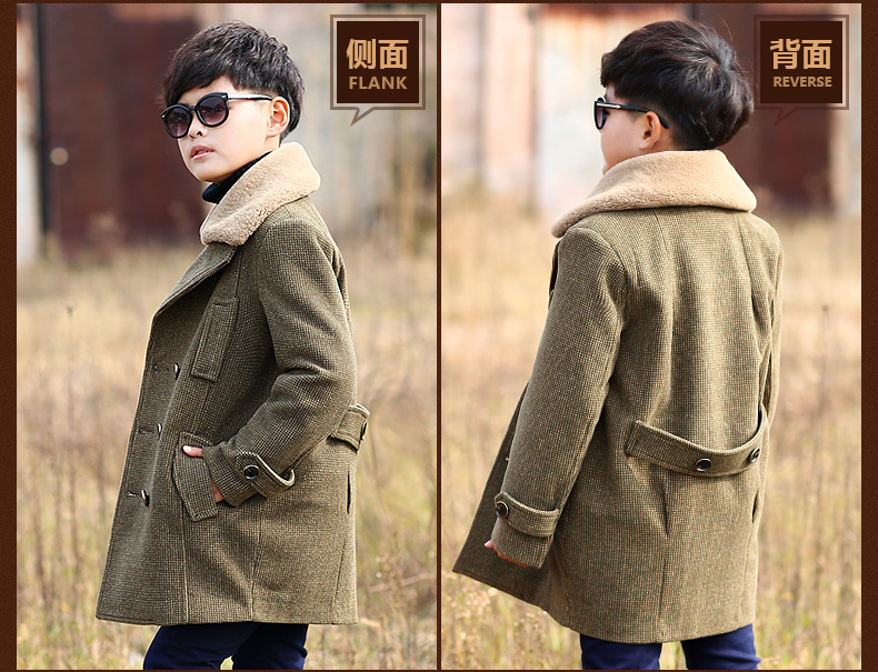 Manteau pour garcon en mélange - Ref 2161258 Image 15