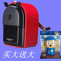 Sanmu hand-cranked pen knife childrens metal anti-fall Japanese pencil knife color lead pencil sharpener