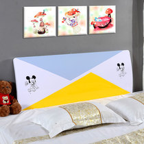 Custom modern simple childrens headboard backrest 1 2 meters 1 5 meters Tatami bedside double bed paint backrest