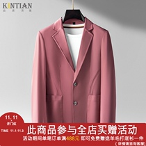 High-end business formal wear slim white suit male spring and summer thin single row two buckles Korean one-piece suit jacket