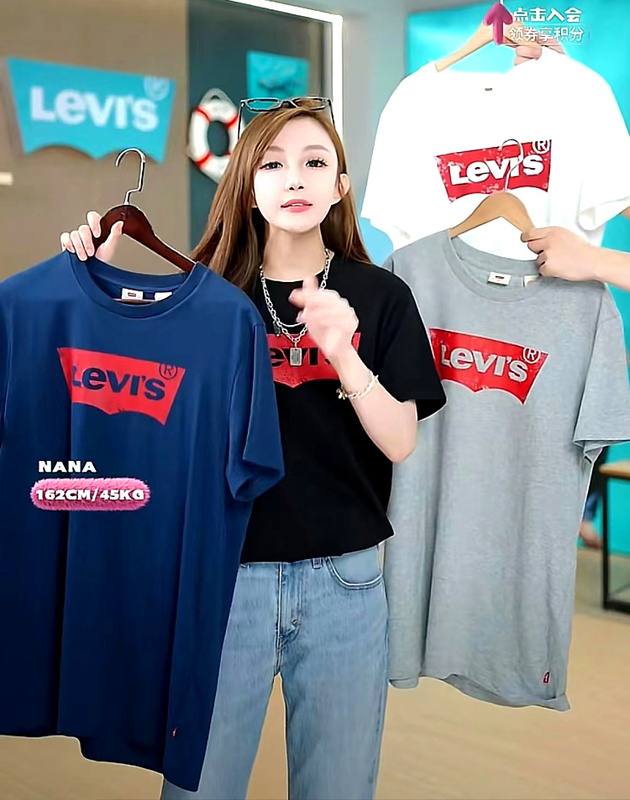 Authentic Levis Men's Classic Short-Sleeved T-Shirt Pure Cotton 17783-0137/0138/0139/0140