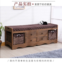 Storage stool Storage stool can sit adult American shoe change stool Shoe cabinet storage stool Fabric door stool