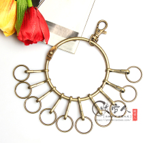 Big keychain waist chain multi-ring key plate warehouse hotel landlord property real estate housekeeper key thickening