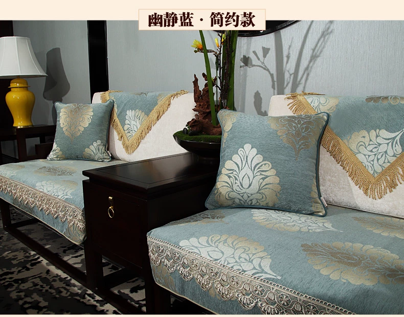 Gối sang trọng Sofa châu Âu đệm lớn văn phòng giường đệm đệm gối bốn mùa vải phòng khách Mỹ - Trở lại đệm / Bolsters