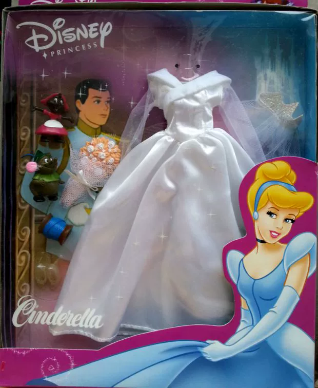 Đám cưới công chúa Disney chính hãng Little jingle Peter Pan trang phục Disney búp bê búp bê đám cưới phụ kiện búp bê búp bê có khớp