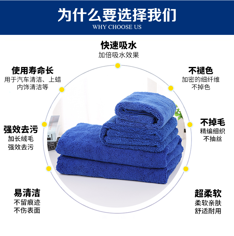 Rửa xe ô tô vải đặc biệt thấm nước lớn khăn dày bàn chải xe kính nội thất làm sạch vật tư - Sản phẩm làm sạch xe chổi vệ sinh nội thất ô tô