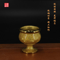 Special price pure copper glass high-grade crystalline copper wine glass Holy water cup pure water cup glass glass glass