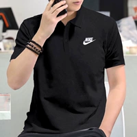 Nike, зимняя спортивная футболка polo для отдыха, короткий рукав