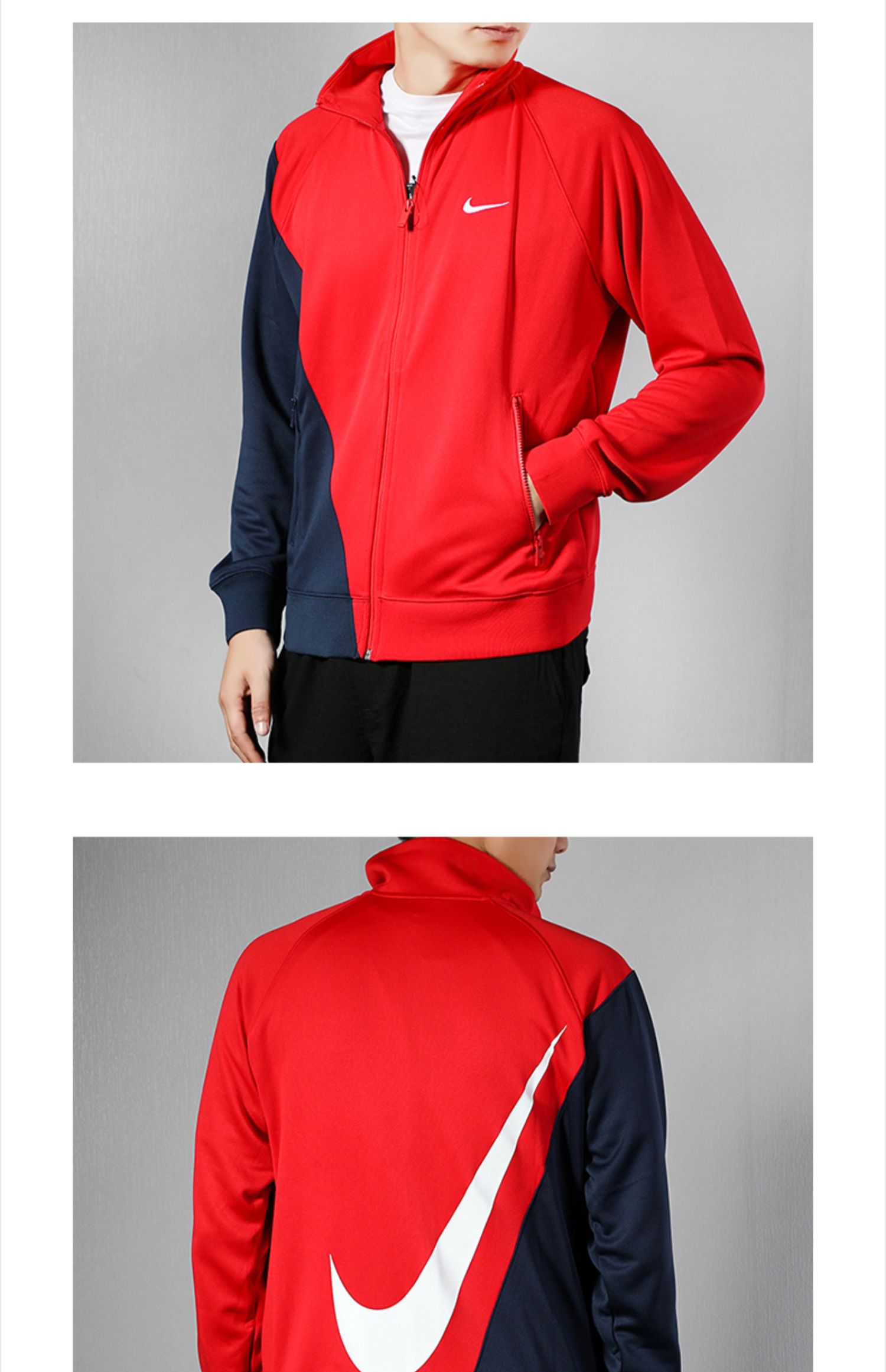 Nike Nike Men Tops 2019 Thu mới Áo thoáng khí thể thao màu đen và trắng giản dị BV5288-010 - Áo khoác thể thao / áo khoác áo khoác the thao adidas
