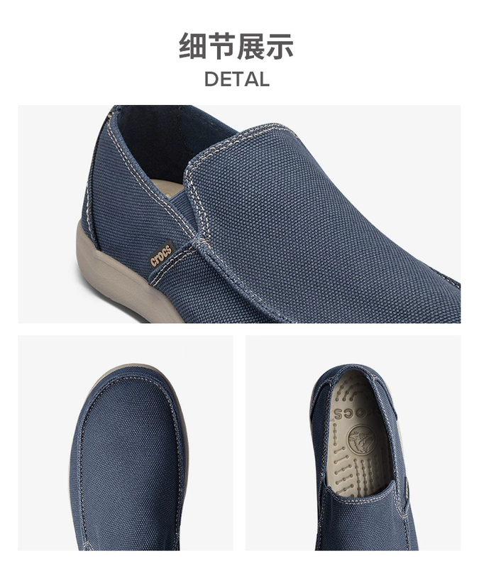 Giày vải Crocs nam thẻ Luo Chi Santa Cruz một bàn đạp bình thường kinh doanh thấp giúp giày Lok Fu | 202972 - Plimsolls